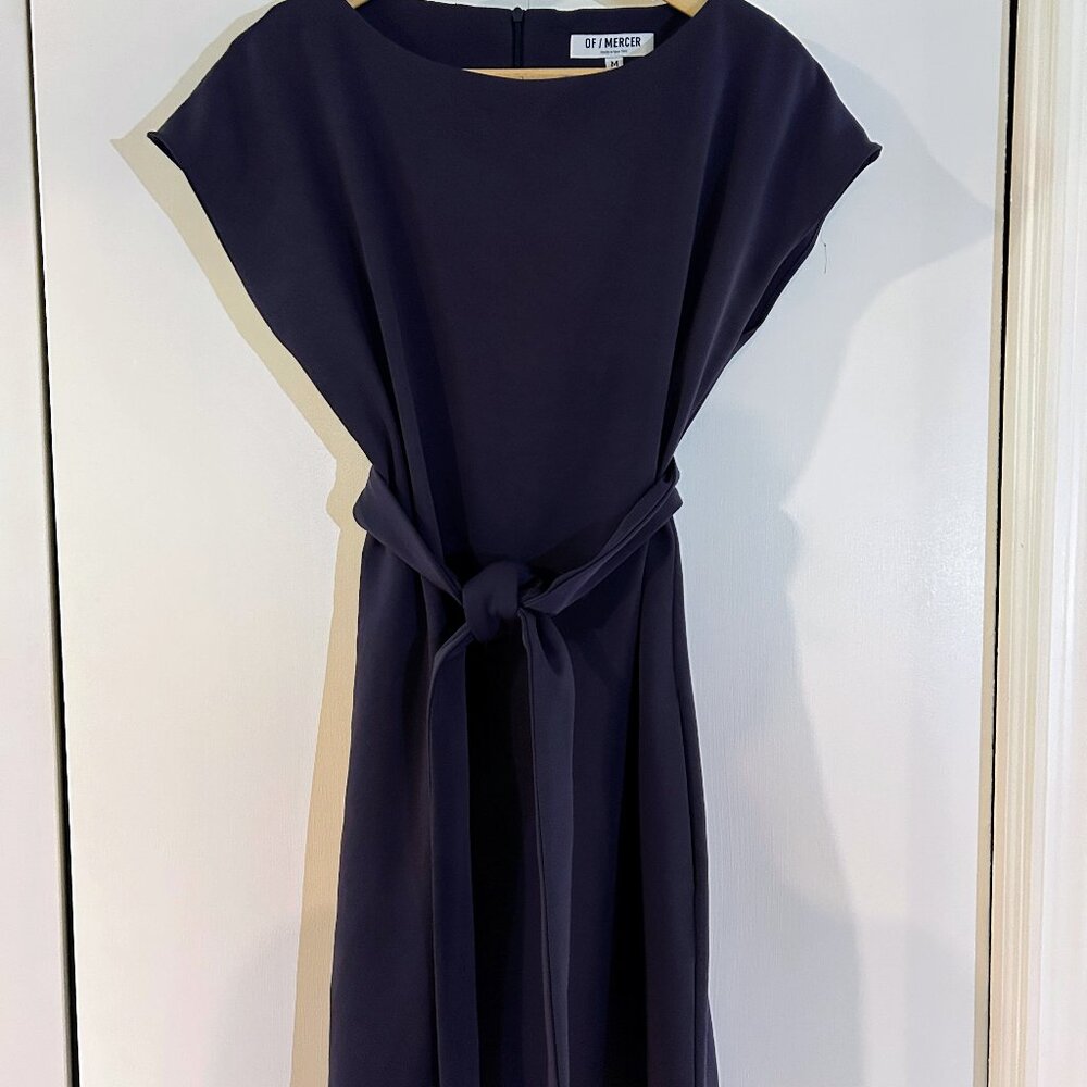 Of Mercer Crepe Dress Belted - Medium
